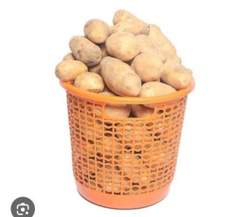 Irish potato full of basket